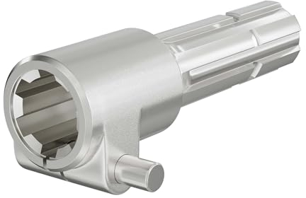 WilTec Manchon de Prise de Force Cardan - Longueur 160 mm - Raccord logement 1 3/8 6D - Raccord Sortie 1 3/8 6D - Ø 36 mm/34,87 mm - Arbre cannelé de Tracteur