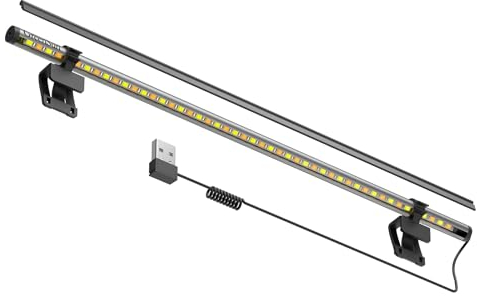 GreenSun Luce per computer, Luce USB, Dimmerabile, Tre Colori, Facile da Trasportare, Adatta per Computer Portatili
