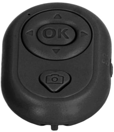 Fernbedienung für App Page Turner, Bluetooth-Kamera-Videoaufzeichnungsfernbedienung, Intelligenter Scrolling-Ring für, Kabellose Kamera-Auslöser-Selfie-Taste (Black)