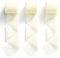 MORSUNBELA Chiffonband Creme 3,8cm Geschenkband Schleifenband Stoffband Dekoband für Geschenkverpackung