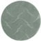 Taracarpet Kurzflor Boho Skandi Polyester Teppich in 3D Optik waschbar, pflegeleicht und robust ideal fürs Wohnzimmer, Schlafzimmer und Kinderzimmer auch als Badematte Grün Düne 080 cm rund