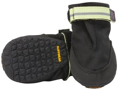 RUFFWEAR Summit Trex Hundeschuhe, mittelgroße Hundestiefel und Hundelaufschuhe, Hunde-Wanderstiefel zum Wandern, Outdoor-Hundepfotenschutz, Größe XL, Obsidianschwarz (Paar)