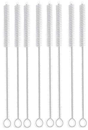 23cm Strohhalm Bürste 8 Stück, Trinkhalm Bürste, Reinigungsbürste, Röhrchenbürste (23cm 8 Stück)