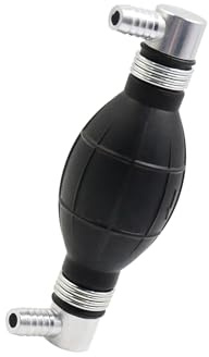 Motoforti 10mm Black Rubber Vacuum Petrol Oil Fuel Line Pump for Car Boat | for Car Boat Item Replacement, Long-lasting