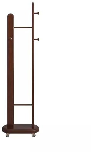 DDKYHU Porte-Manteau autoportant Simple en Bois Massif sur Pied avec roulettes pour la Maison, Porte-Manteau Mobile pour Chambre à Coucher, Porte-Manteau au Sol