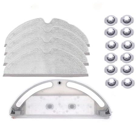 XEBRAD Tanque de Agua for trapeadores, for xiaomi, for roborock, S51 S50 S52 S55 S60 E25 E35 E4 E5 S6 Pure S5 S6 T4 T6 Reemplazo de Piezas de aspiradora trapeador Robot(17pcs)