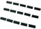 Tiny Tiles 15 Pieces 1:24th Scale Dolls House Miniature Styrene Angled Ridge Roof Trim Tiles in Slate Grey