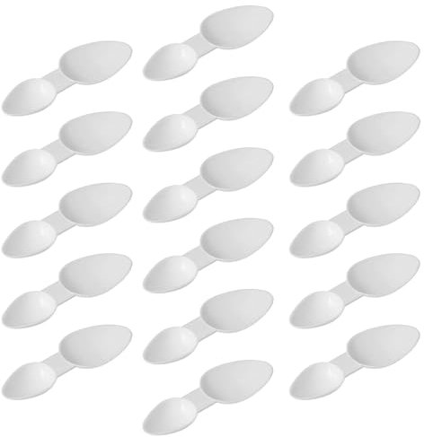 16 Pcs Medicine Spoon, Medicine Spoons 5ml Re-usable, 5ml Spoon, Plastic Spoons Reusable Perfect for Scooping Protein Powder, Measuring Sugar, Oil, Medicine