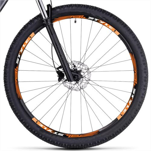 Decalart Aufkleber-Set für Felgen für Fahrrad, laminiert, Mountainbike, Kratzschutz, Sport-Bike, Rennrad, Tatoo Style, orientalisch, 26 27,5 28 29 Zoll L051 (Modell 6, 26 Zoll)