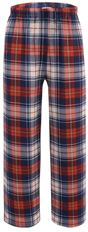 Arshiner Jungen Schlafanzughose Kariert Lang Pyjamahose 5-14 Jahre | Mit Taschen, Locker Bequem Pyjamahose, Weich Zuhause Freizeithose, Mode Alltag Loungewear