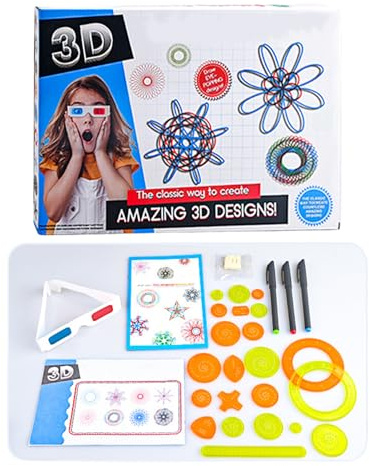 Spiralgrafiken Bastelmaterial für Papier, kreative Mal- und