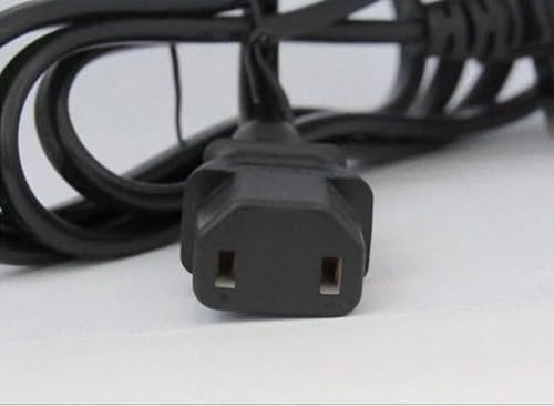 Power Cable compatible with PlayStation 4 Pro 1st Gen & Xbox AC Mains Power Supply Lead 2 PIN UK 5AMP Cable Black