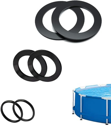 6 Stück Dichtungsringe,Dichtungen,Dichtungsring,Pool O-Ringe Gummidichtung Ersatzteil,Gummi Unterlegscheiben Runde,Dichtung Sandfilteranlage,Pool Zubehör für Intex 10747,25006,25010,28633,28635,28621