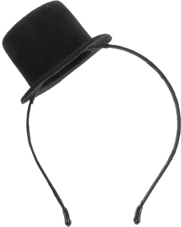 Healvian Mini Top Hut Haarreif Vintage Stil Leichtes Party Accessoire für Karneval Kostüm Geeignet für Damen und Herren Eleganter Kopfschmuck für Fasching und Cosplay