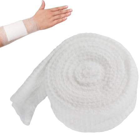 Bandage de compression élastique en forme de tube,Pansement Tubulaire Élastique en Filet Bandages,Pansements Bandage Bande Élastique Tubulaire,pour la Retenue du Pansement,2 m X 3.8 cm