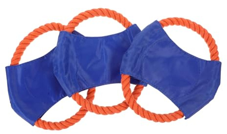 VICASKY 3 Stück Wurfscheiben Spielzeug für Hunde aus Polyester und Canvas Verschleißfest Fördert den Natürlichen Beutetrieb für Tägliches Training und Spiel Zufällige Farbe