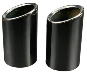 Auspuffblende Auto Auspuffrohrabdeckung Für A1 A3 A4 A5 A6 Q3 Q5 Q7 4L Typ E 100Mm Schwarz(F type 69mm Black)