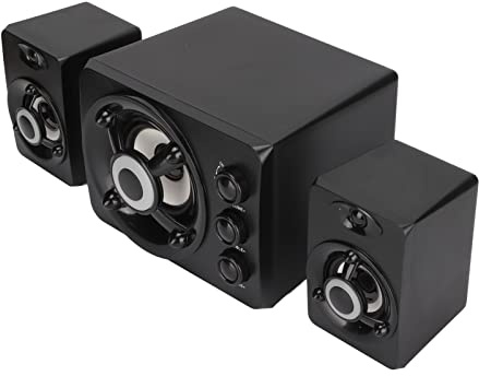 Semme 2. Altavoz para Computadora con Subwoofer Estéreo Alimentado por USB con Luz LED RGB para PC y Computadora Portátil Sonido Enriquecido Control de Volumen Altavoces Multimedia (Nueva versión