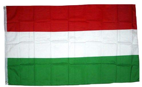 FahnenMax® - Bandera de Hungría (sin Escudo, 90 x 150 cm)