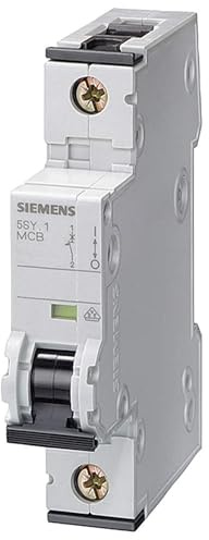 Siemens 5SY6 Miniaturüberlastschalter Typ C, Pol 1-polig 50A 400V ac, Abschaltvermögen 6 kA SENTRON 72 V dc