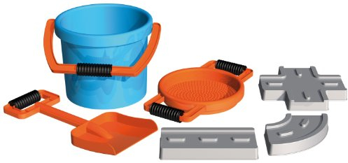 Lena 05443 - Sandset Straßenbau, 6-Teile, blau/orange