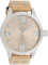 Oozoo C1005 Herrenuhr, Lederarmband, Sandfarben, Band