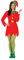 GUIRMA Wichtel-Kostüm für Damen Weihnachtskostüm rot-grün - L (42-44)