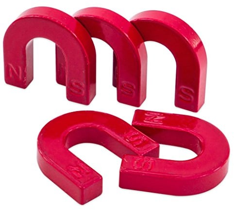 Betzold - Hufeisen-Magnete, 5 Stück - Magnetismus Experimente Ferritmagnet