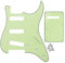 FLEOR 8 Löcher ST Pickguard SSS Style Scratchplate und Tremolo Cavity Cover und Befestigungsschraube für Vintage ST Gitarre, 3Ply Mint Green