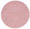 carpetfine Wollteppich Gabbeh Uni Rund Rosa Ø 300 cm | Moderner Teppich für Wohn- und Schlafzimmer