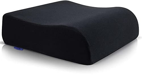 DYNMC you Cómodo Cojin Elevador Asiento Adulto - Funda Oeko-Tex - Cojin Coche Conductor Estable de 13cm de Grosor - Asiento de Espuma para Coche, Oficina, Silla Ruedas, Ayuda para levantarse Negro