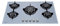 MILLAR GH9051PA 90cm 5 fornelli in vetro piano cottura a gas - GRIGIO