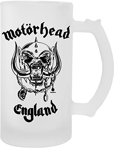 BIOCLOD Motorhead England Transparent Becher für Bier Mit Griff Transparent Mug For Beer
