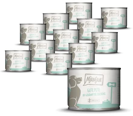MjAMjAM - Gute Pute an gekochtem Reis mit gedämpfter Zucchini 12 x 200 g