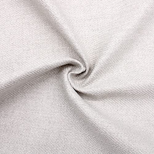 DESHOME Vienna 5 Meter - Stoff Meterware für Sofas, wasserabweisend, Meterware für Polstermöbel, Sessel, Kissen, Stühle, Möbel (Eis)