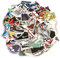 100 Stück Tide Brand Sneaker Graffiti Aufkleber, ZHULIA-wasserdichte Aufkleber Cartoon Sneaker Aufkleber geeignet für Kinder und Jugendliche Laptop Aufkleber Gepäck Skateboard Graffiti Aufkleber.