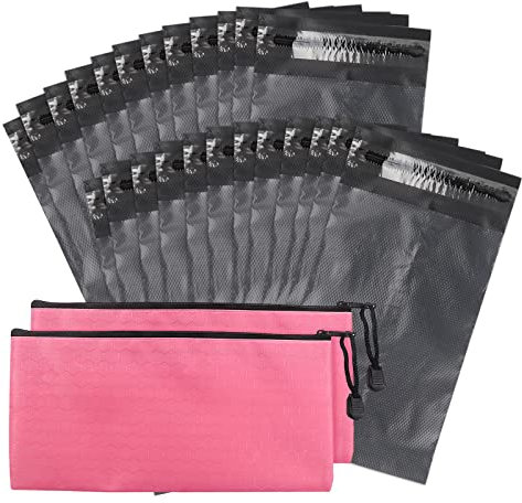 Sanitary Napkin Disposal Bags, Feminine Personal Disposal Bags, 200pcs Grey Opaque Bags and 2pcs Pink Sanitary Napkin Storage Bags for Sanitary Disposal, Tampons, Pads, and Liners