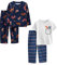 Simple Joys by Carter's 4-Piece Poly Pajamas Set di Pigiama, Blu/Grigio/Dinosauri, 8 Anni (Pacco da 2) Bambini e Ragazzi