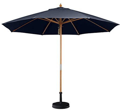 Harbour Lifestyle Kratos 3m Wooden Parasol in Navy
