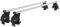 Menabo Stahl Dachträger Gepäckträger kompatibel mit Nissan Qashqai J10 2006-2014 Grau