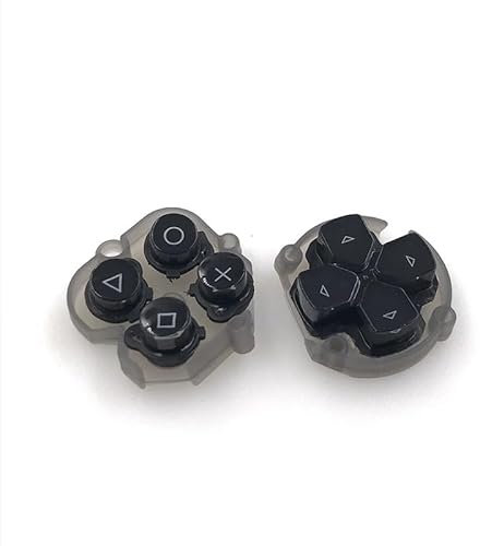 JMXLDS Replacement D-Pad Direction Button ABXY Key Left Right Function Button for PS Vita 1000 PSV 1000 Console Black