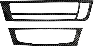 JORAsa Refined Car Air Conditioning CD Panel Carbon Black Cover Trim Stickers Fit for Audi A6 A7 2012-2018 Auto Trim Zubehör Guard Sticker Kits (Color : B)