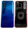 SHOWGOOD für Huawei Nova 6 4G 5G Akkudeckel Glas Rückseite Tür Hülle mit Kameraobjektiv Ersatz für Huawei Nova 6 4G 5G Handy Akku Rückabdeckung (Nova6 5G Weiß)