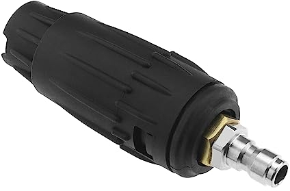 YINETTECH Adjustable Pressure Washer Nozzle Tip 1/4 Inch Quick Connect Plug 3000 PSI 030 Pressure Washer Rotating Spray Turbo Nozzle