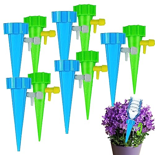 Irrigazione Goccia Automatica,20 Pezzi Set di Irrigazione Automatica,Regolabile Irrigazione Automatica Vasi Sistema,Kit Per Irrigazione a Goccia Regolabile Per Piante Da Interni Ed Esterni