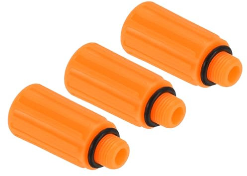 PATIKIL Air Compresseur Huile Capuchon Prise, 3 Paquet 9mm Remplacement Huile Remplissage respirateurr Ventilation Bouchon pour Commun Air Compresseur, Jaune