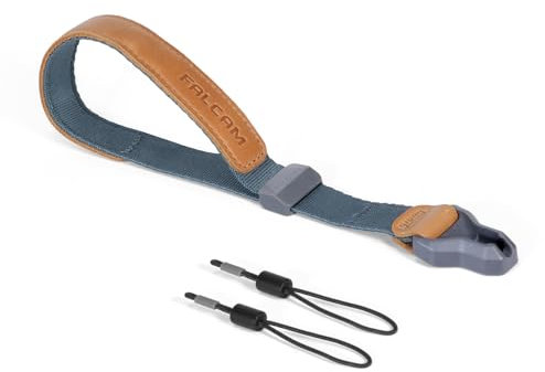 FALCAM Camera Wrist Strap,Adjustable Quick Release Hand Strap with Quick Connector(Blue Grey) -M00A3801B