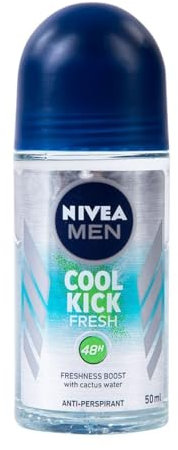 Nivea Men Cool Kick Fresh Deodorant für Herren, Roll-On 48H 50 ml