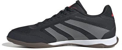 adidas Unisex Predator League Indoor Football Boots Fußballschuhe, Core Black/Grey Four/Lucid Red, 48 2/3 EU
