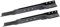 SECURA Jeu de lames (mulching) compatible avec Snapper 4112X6S 81478 Tracteur de pelouse